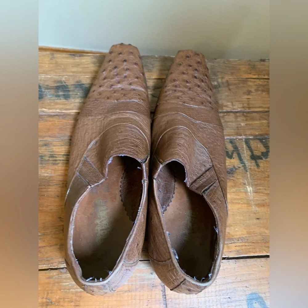 JE-VER real leather ostrich shoesMexico Size 28.5 US Men's size 10.5?